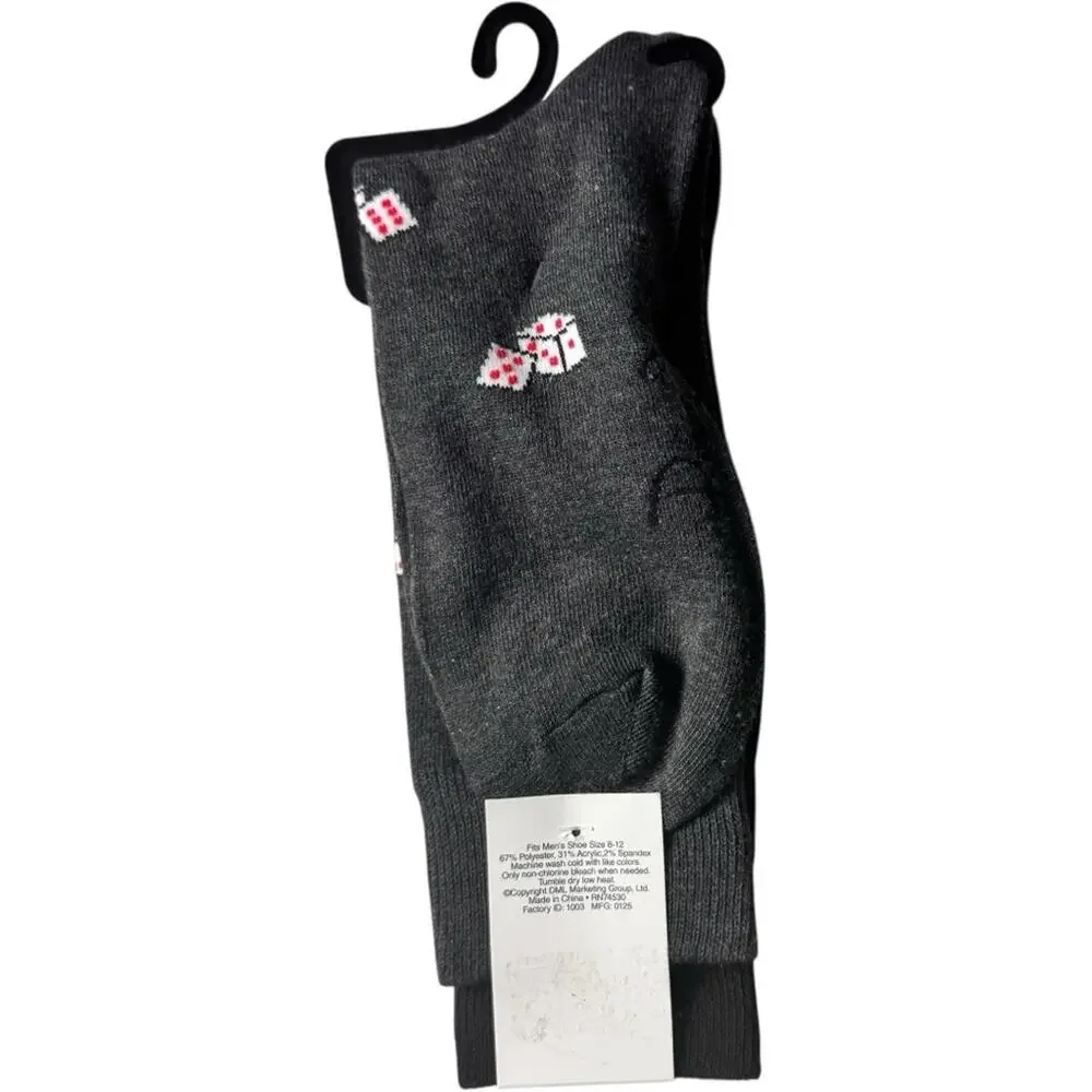Panama Jack Men's Poker Themed Socks NWT
